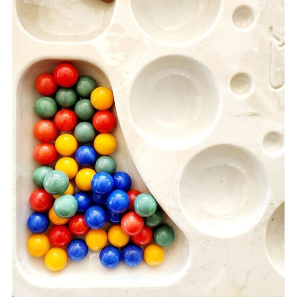 1962 Oh Wah Ree Mancala Style Pit and Stones Game 3M Vintage Complete GstRm - Picture 6 of 8